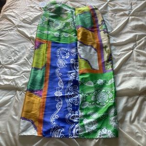 Zara multi color midi skirt